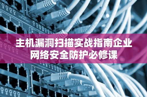主机漏洞扫描实战指南企业网络安全防护必修课