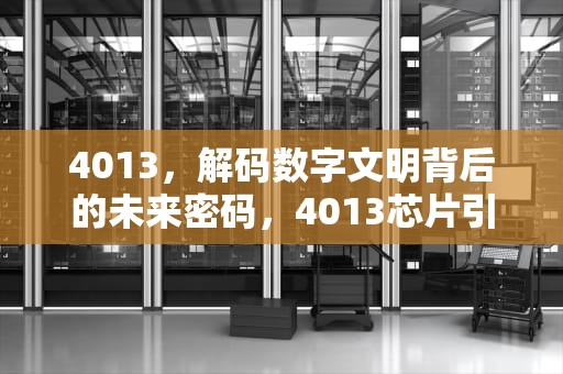 4013，解码数字文明背后的未来密码，4013芯片引脚图及功能