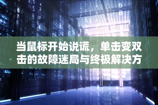 当鼠标开始说谎，单击变双击的故障迷局与终极解决方案，鼠标单击变双击怎么修