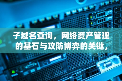 子域名查询，网络资产管理的基石与攻防博弈的关键，子域名查询ip