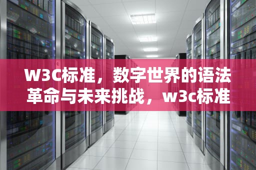 W3C标准，数字世界的语法革命与未来挑战，w3c标准是什么