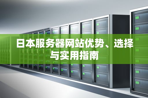 日本服务器网站优势、选择与实用指南