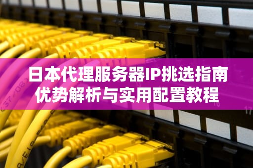 日本代理服务器IP挑选指南优势解析与实用配置教程