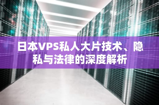 日本VPS私人大片技术、隐私与法律的深度解析