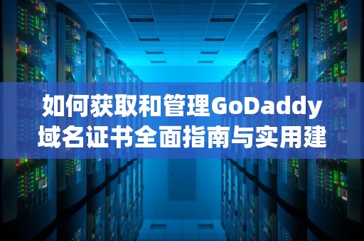 如何获取和管理GoDaddy域名证书全面指南与实用建议