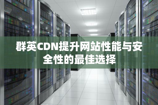 群英CDN提升网站性能与安全性的最佳选择