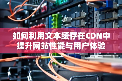 如何利用文本缓存在CDN中提升网站性能与用户体验