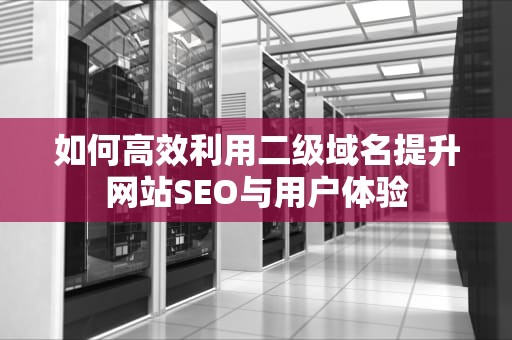如何高效利用二级域名提升网站SEO与用户体验