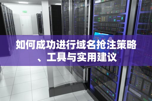 如何成功进行域名抢注策略、工具与实用建议