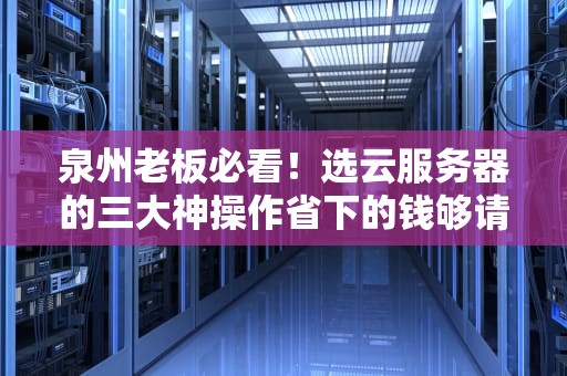 泉州老板必看！选云服务器的三大神操作省下的钱够请员工嗦三天面线糊