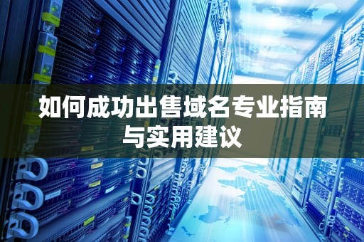 如何成功出售域名专业指南与实用建议