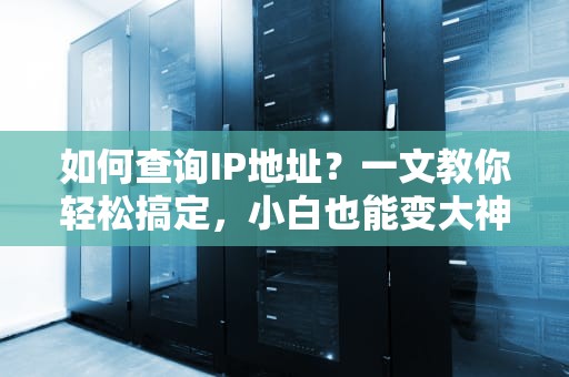 如何查询IP地址？一文教你轻松搞定，小白也能变大神！