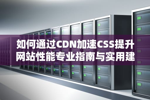 如何通过CDN加速CSS提升网站性能专业指南与实用建议
