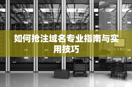 如何抢注域名专业指南与实用技巧