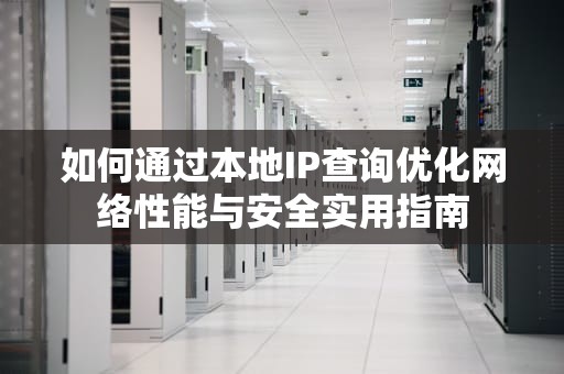 如何通过本地IP查询优化网络性能与安全实用指南