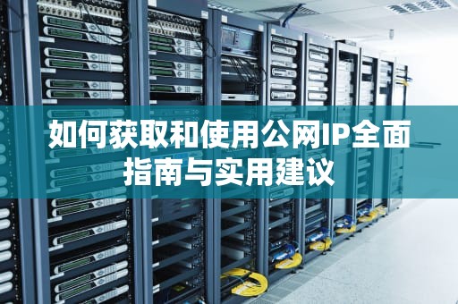 如何获取和使用公网IP全面指南与实用建议