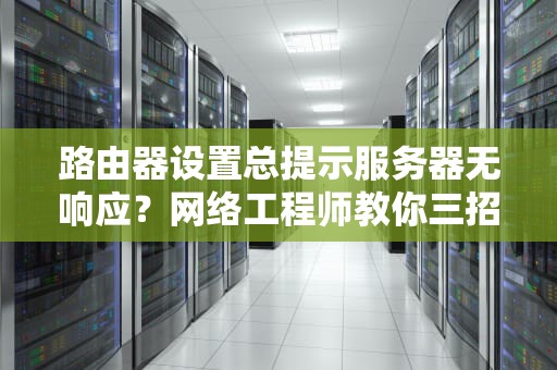 路由器设置总提示服务器无响应？网络工程师教你三招必杀技