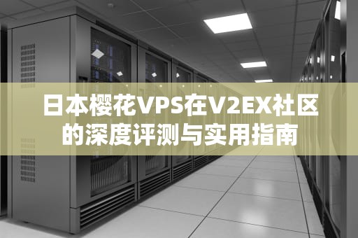 日本樱花VPS在V2EX社区的深度评测与实用指南