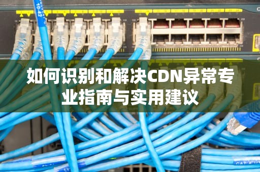 如何识别和解决CDN异常专业指南与实用建议