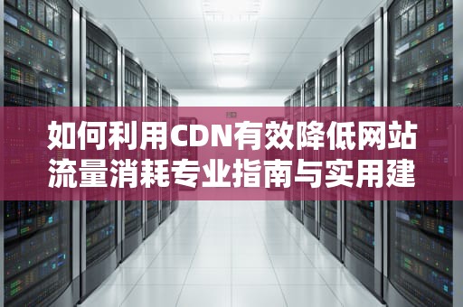 如何利用CDN有效降低网站流量消耗专业指南与实用建议