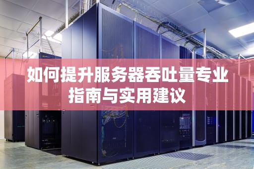 如何提升服务器吞吐量专业指南与实用建议