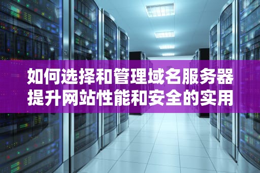 如何选择和管理域名服务器提升网站性能和安全的实用指南