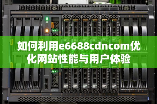 如何利用e6688cdncom优化网站性能与用户体验