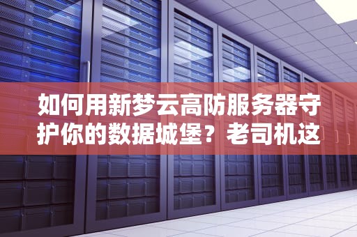 如何用新梦云高防服务器守护你的数据城堡？老司机这波操作太硬核了！