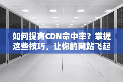 如何提高CDN命中率？掌握这些技巧，让你的网站飞起来！