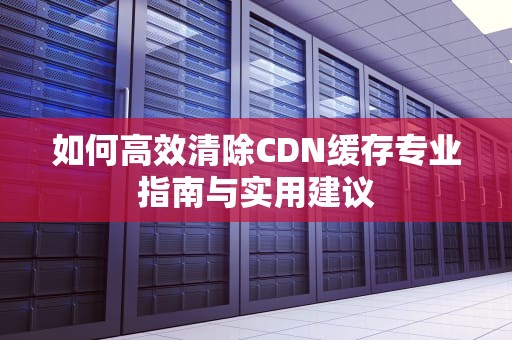 如何高效清除CDN缓存专业指南与实用建议