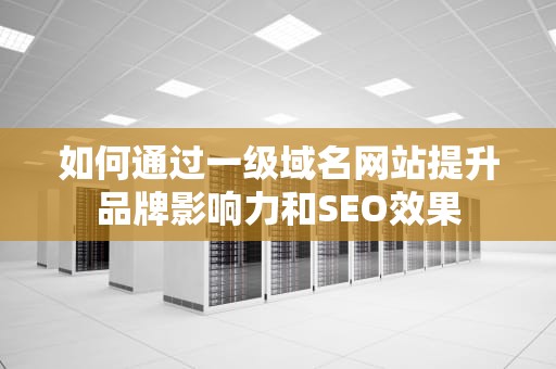 如何通过一级域名网站提升品牌影响力和SEO效果