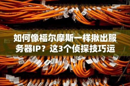 如何像福尔摩斯一样揪出服务器IP？这3个侦探技巧运维从不说（但今天我全交代了）