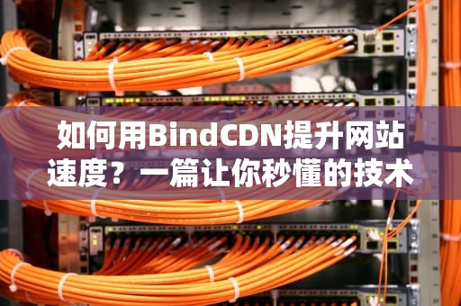 如何用BindCDN提升网站速度？一篇让你秒懂的技术指南