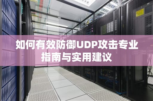 如何有效防御UDP攻击专业指南与实用建议