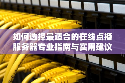 如何选择最适合的在线点播服务器专业指南与实用建议