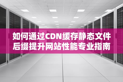如何通过CDN缓存静态文件后缀提升网站性能专业指南与实用建议