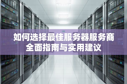 如何选择最佳服务器服务商全面指南与实用建议