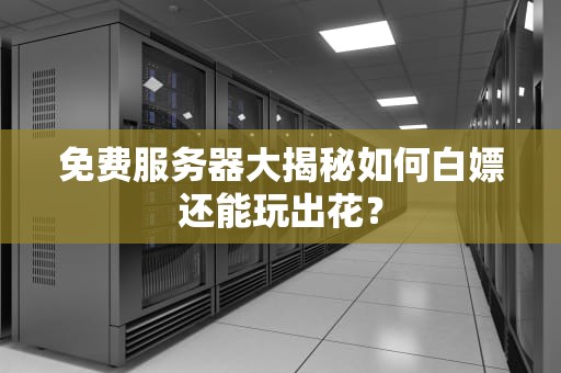 免费服务器大揭秘如何白嫖还能玩出花？