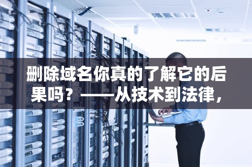删除域名你真的了解它的后果吗？——从技术到法律，全面解析域名删除的那些事儿