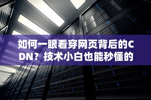 如何一眼看穿网页背后的CDN？技术小白也能秒懂的3种实用技巧！