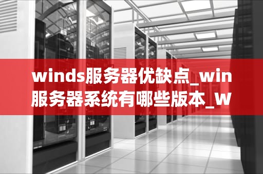 winds服务器优缺点_win服务器系统有哪些版本_Winds服务器的优缺点分析