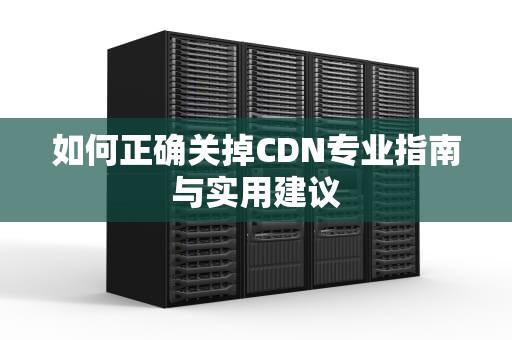 如何正确关掉CDN专业指南与实用建议