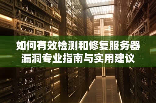 如何有效检测和修复服务器漏洞专业指南与实用建议