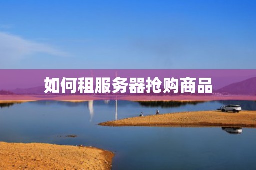 如何租服务器抢购商品