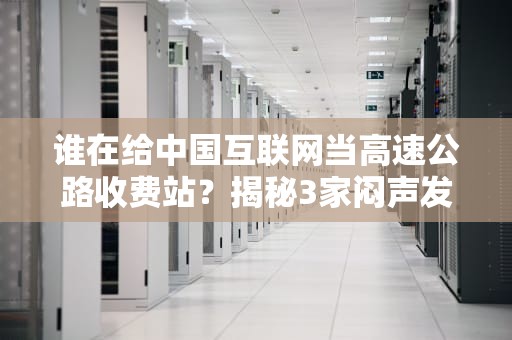 谁在给中国互联网当高速公路收费站？揭秘3家闷声发财的CDN龙头企业