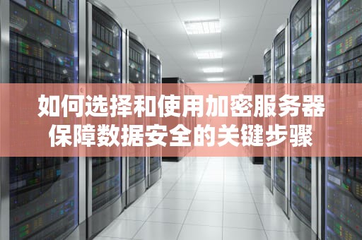 如何选择和使用加密服务器保障数据安全的关键步骤
