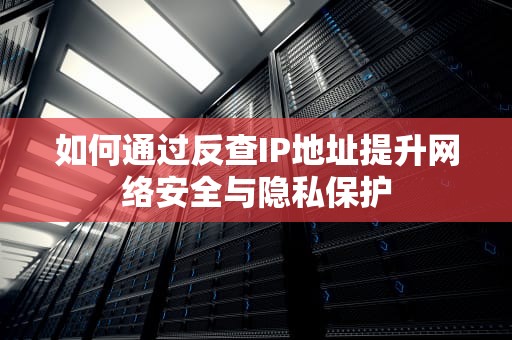 如何通过反查IP地址提升网络安全与隐私保护