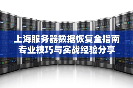 上海服务器数据恢复全指南专业技巧与实战经验分享