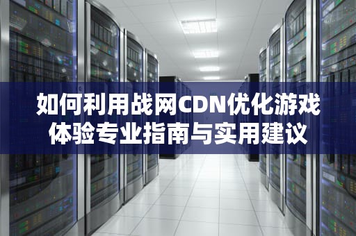 如何利用战网CDN优化游戏体验专业指南与实用建议