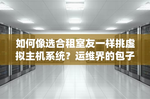 如何像选合租室友一样挑虚拟主机系统？运维界的包子铺理论来了！